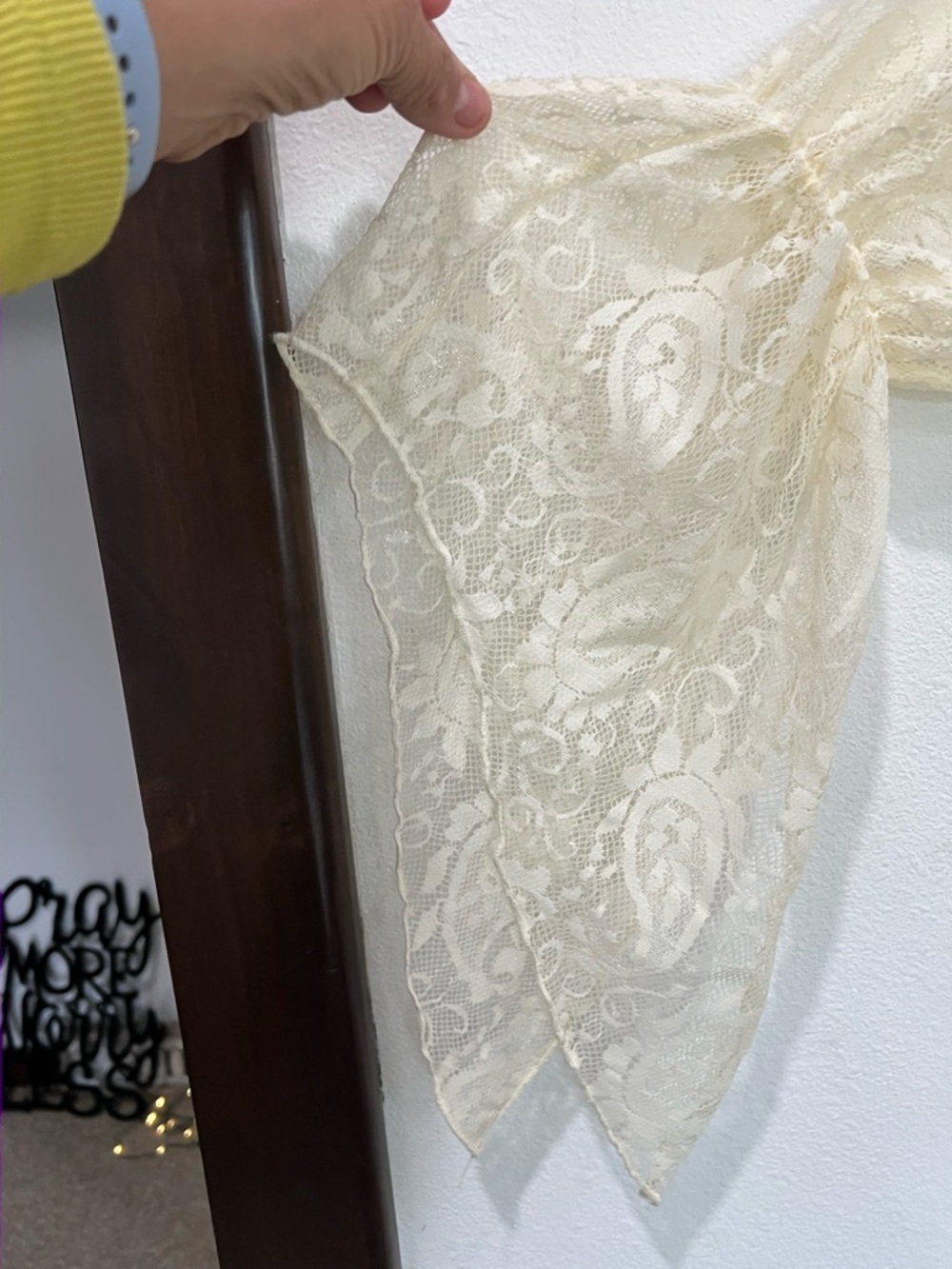 Rock Cream Lace Long-Sleeve Boho Dress - Picture 2 of 7